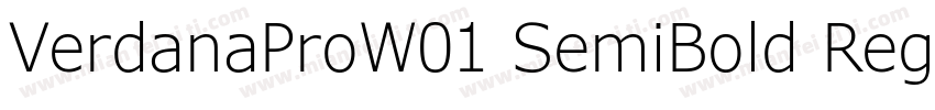 VerdanaProW01 SemiBold Regular字体转换